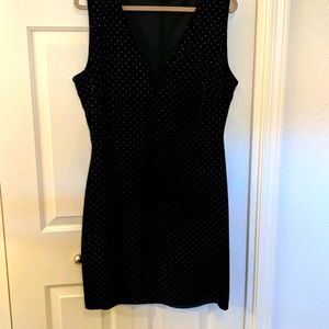 Studded velvet bodycon dress